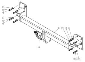 Bmw x5 Çeki Demiri  F15 2013-2018