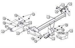 Bmw 3-Serisi Çeki Demiri E46 1998-2006 Sedan,Coupe,Cabrio,Stationwagon,Compact