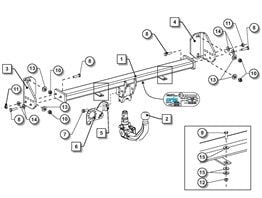 Bmw 3-Serisi Sökülebilir Çeki Demiri F30/F31 2012-2018 Sedan,Stationwagon