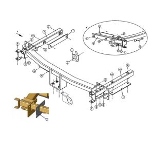 MERCEDES CLK Çeki Demiri C209 2002-2009