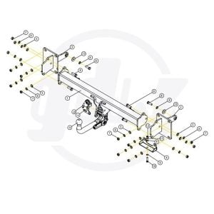 MERCEDES GLE Sökülebilir Çeki Demiri W167 2019- Suv,