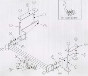 OPEL Combo C Çeki Demiri 2001-2012