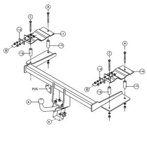 OPEL Vectra C Çeki Demiri 2002-2009 Sedan,Hatchback