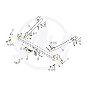 PEUGEOT Partner II Çeki Demiri Uzun Şase 2008-2018