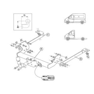 RENAULT Master Çeki Demiri 1997-2013 Panelvan,Minibüs,Pick-up,Kamyonet