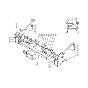 RENAULT Master Çeki Demiri 2010- Panelvan,Minibüs,Arkadan İtiş Çift Teker