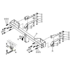 SUBARU Outback Çeki Demiri 2009-2014