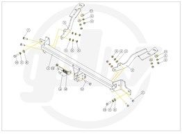 Citroen Berlingo II Çeki Demiri Kısa Şase 2008-2018