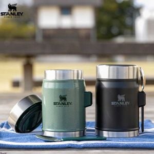 Stanley Klasik Paslanmaz Çelik Yemek Termosu Kaşıklı 0,40 LT Siyah