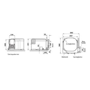 Truma Boiler B 10 Elektrik & Gazlı  Su Isıtıcı