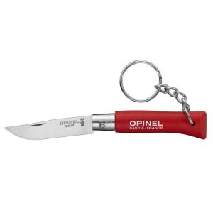 Opinel No 4 Anahtarlıklı Paslanmaz Çelik Çakı Kırmızı
