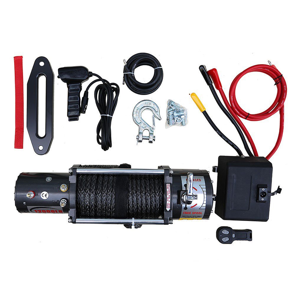 12000Lb Sentetik Halatlı Elektrikli Offroad Vinç