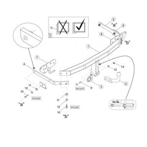 MAZDA 6 Çeki Demiri 2007-2013 (BL-BK) Hatchback,Sedan,Stationwagon
