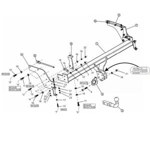 MAZDA B2500 Pick-Up Kamyonet Çeki Demiri 1998-2006