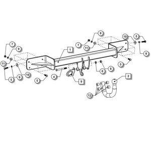 MERCEDES A-Serisi Çeki Demiri W169 2004-2011 Hatchback