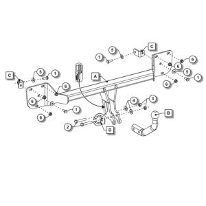 MERCEDES B-Serisi Çeki Demiri W247 2018- Hatchback