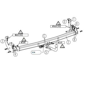 MERCEDES Citan W415 Çeki Demiri Panelvan, Minibüs, Kamyonet