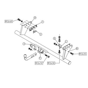 MITSUBISHI L200 Çeki Demiri (K7) 1996-2007 Pick-Up Kamyonet