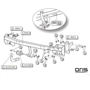 MITSUBISHI Outlander Çeki Demiri 2012-