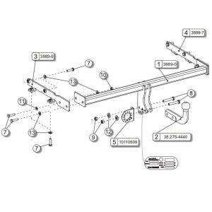 NISSAN Note Çeki Demiri E12 2013-