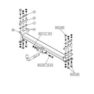 NISSAN Patrol GR Çeki Demiri Y61 1998-