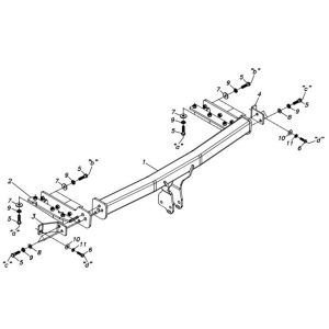 NISSAN Terrano II Çeki Demiri R20 1993-2006