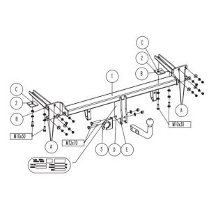 OPEL Astra H Çeki Demiri 2004-2010 Stationwagon