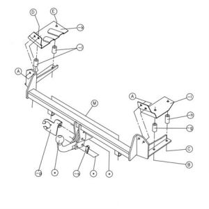 OPEL Corsa D Çeki Demiri 2006-2014