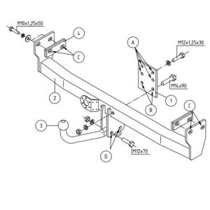 OPEL Frontera Sport Çeki Demiri 1992-1998 2 Kapı