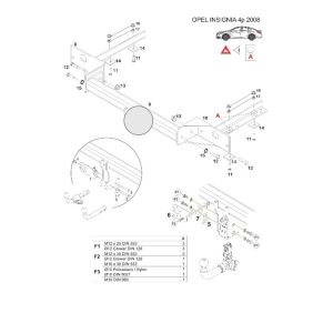 OPEL Insignia A Çeki Demiri 2010-2016 Hatchback,Sedan,Stationwagon