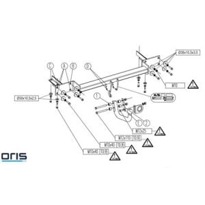 OPEL Meriva B Çeki Demiri 2011-2014