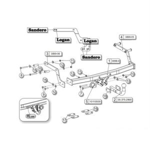 RENAULT Clio Symbol Çeki Demiri 2013- Sedan
