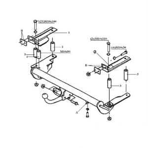 OPEL Vectra B Çeki Demiri 1996-2002 Sedan
