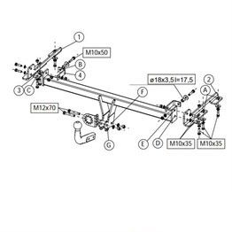 HONDA Jazz Çeki Demiri 2002-2008 T(GD/ GE)